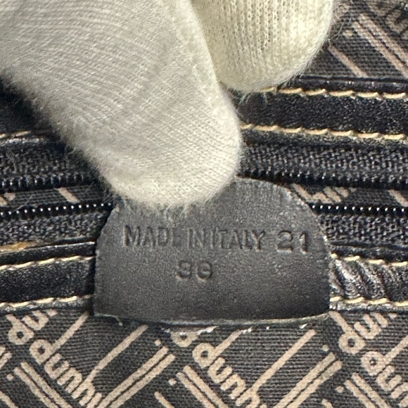 DUNHILL leather clutch bag in black - Picture 14 of 17